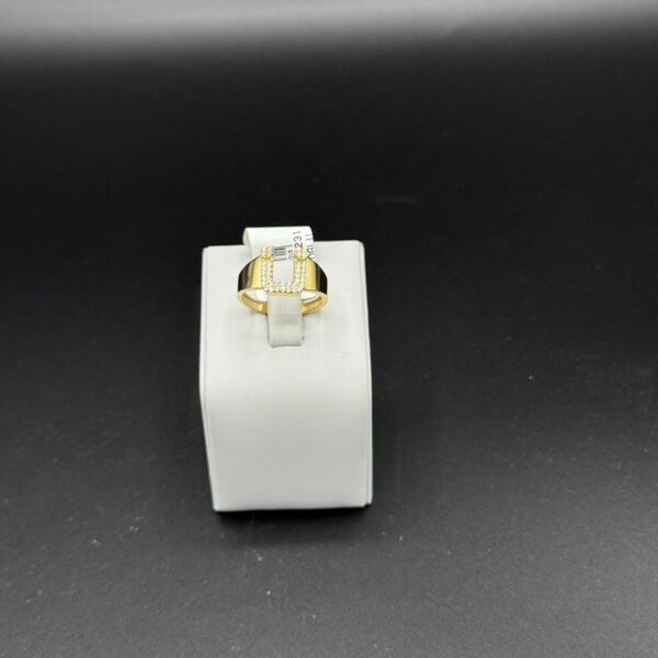 Ü Harfli14 Ayar Altın Yüzük