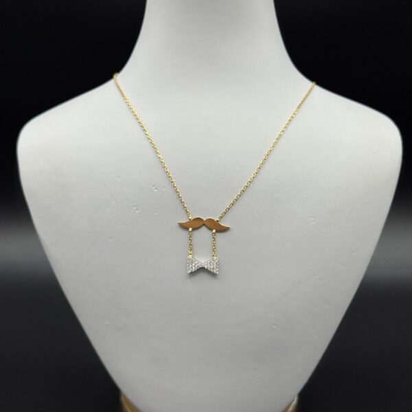 Özel Desenli 14 Ayar Altın Kolye