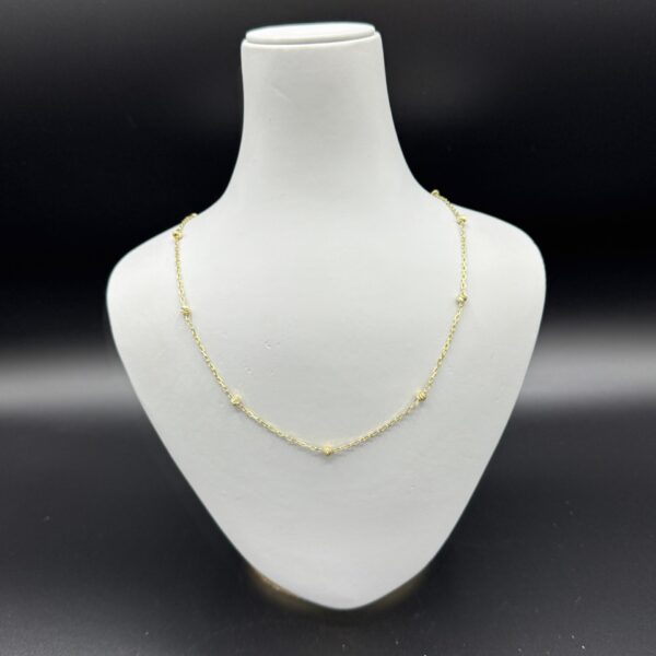 Desenli 14 Ayar Altın Kolye