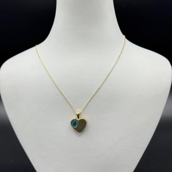 Kalp Desenli 14 Ayar Altın Kolye