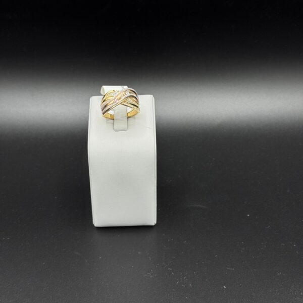 14 Ayar Dalga Desenli Yüzük