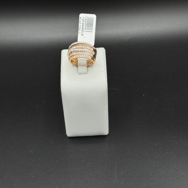 14 Ayar Çizgi Desenli Yüzük