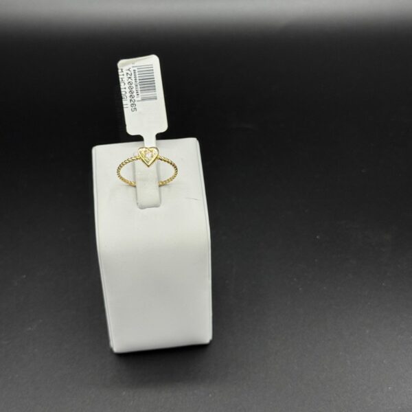 Kalpli Taşlı 14 Ayar Altın Yüzük