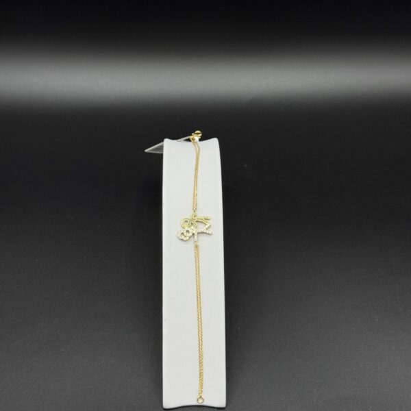 Özel Desenli Bileklik 14 Ayar Altın