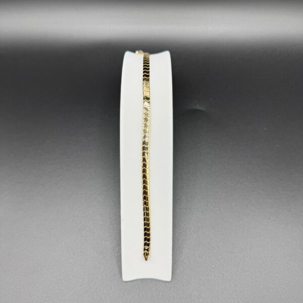 Düz Parlak Bileklik 14 Ayar Altın