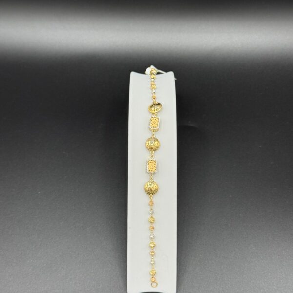 Desenli Bileklik 14 Ayar Altın