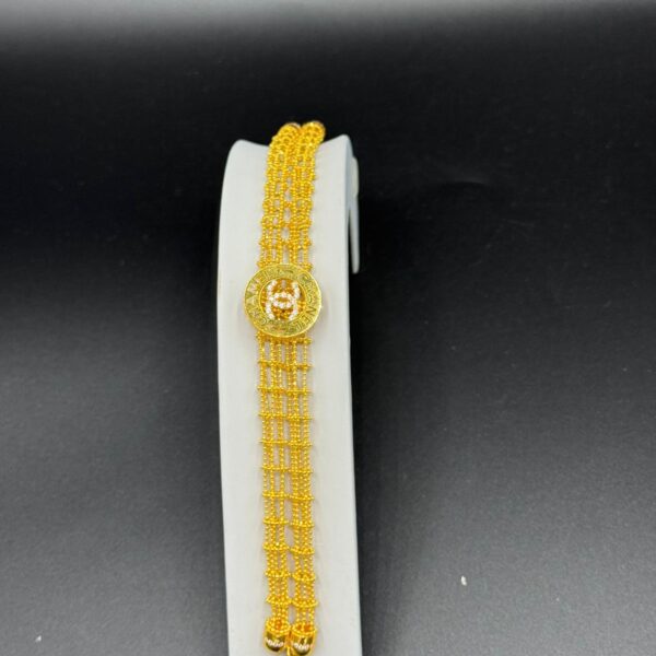 Düz Desenli Bileklik 22 Ayar Altın