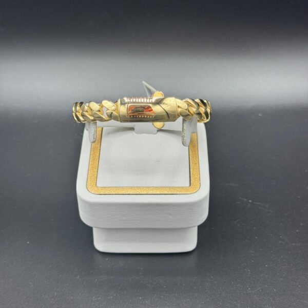 Desenli Kelepçe 14 Ayar Altın