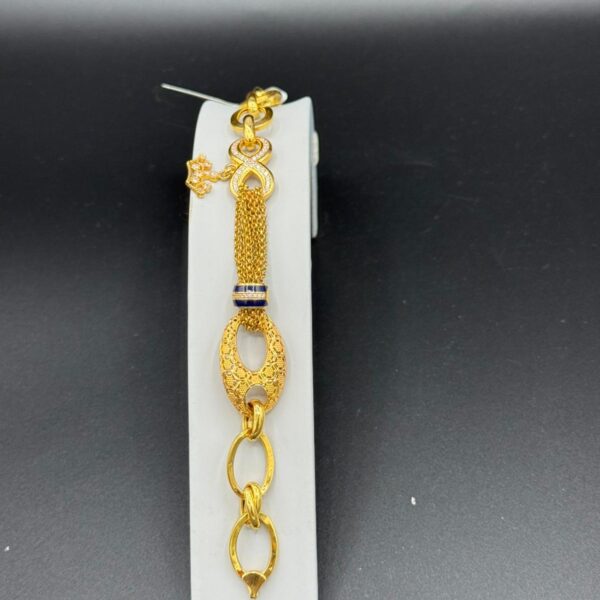 Özel Desenli Bileklik 22 Ayar Altın