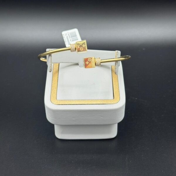 Desenli Kelepçe 14 Ayar Altın