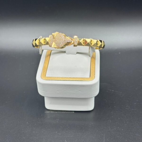 Desenli Kelepçe 14 Ayar Altın