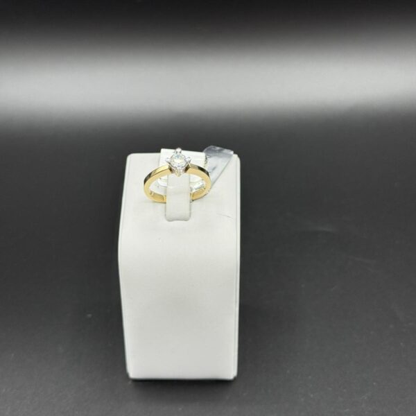 14 Ayar Tek Taş Altın Yüzük