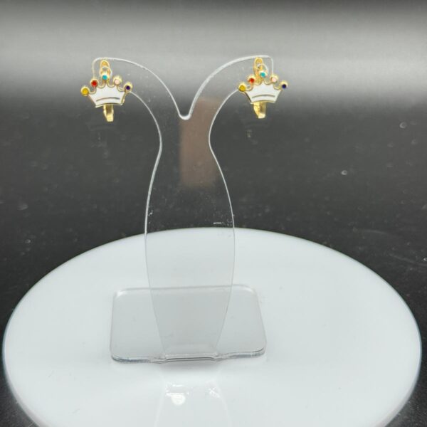 14 Ayar Desenli Altın Çocuk Küpe