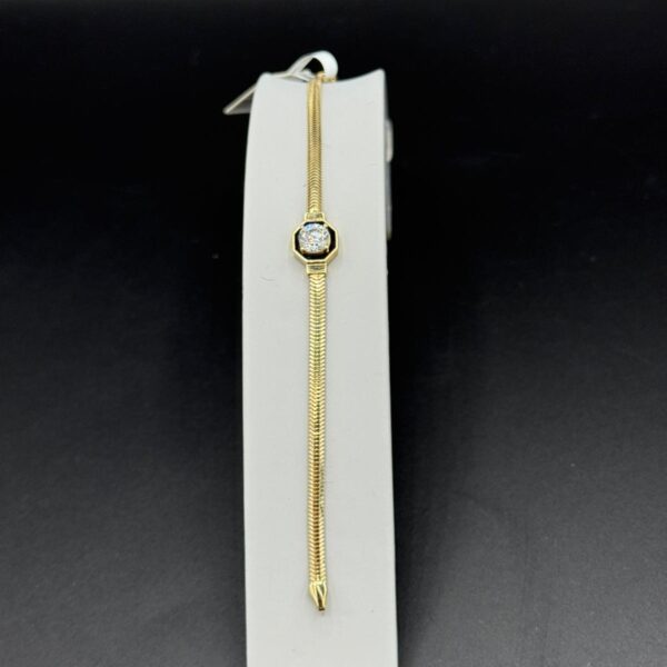 Taşlı 14 Ayar Altın Bileklik