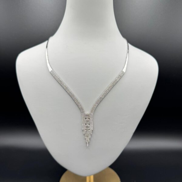 14 Ayar Beyaz Set Kolye